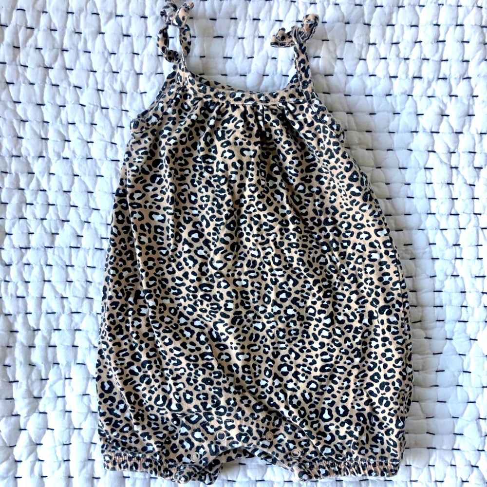 Leopard Print Bubble One-Piece